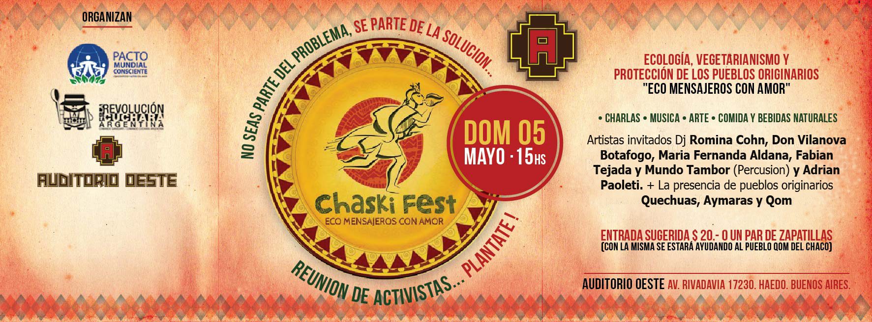 SE VIENE EL PRIMER *CHASKI FEST* EN ARGENTINA.